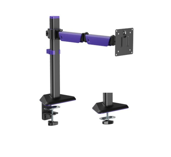 Brateck LDT89-C012 Amethyst Articulating Gaming Monitor Arm Matte Black, Fit Screen Size: 17'-40' Up to 12 KG, VESA 75x75,100x100 Brateck LDT89-C012 Amethyst Articulating Gaming Monitor Arm Matte Black, Fit Screen Size: 17'-40' Up to 12 KG, VESA 75x75,100x100